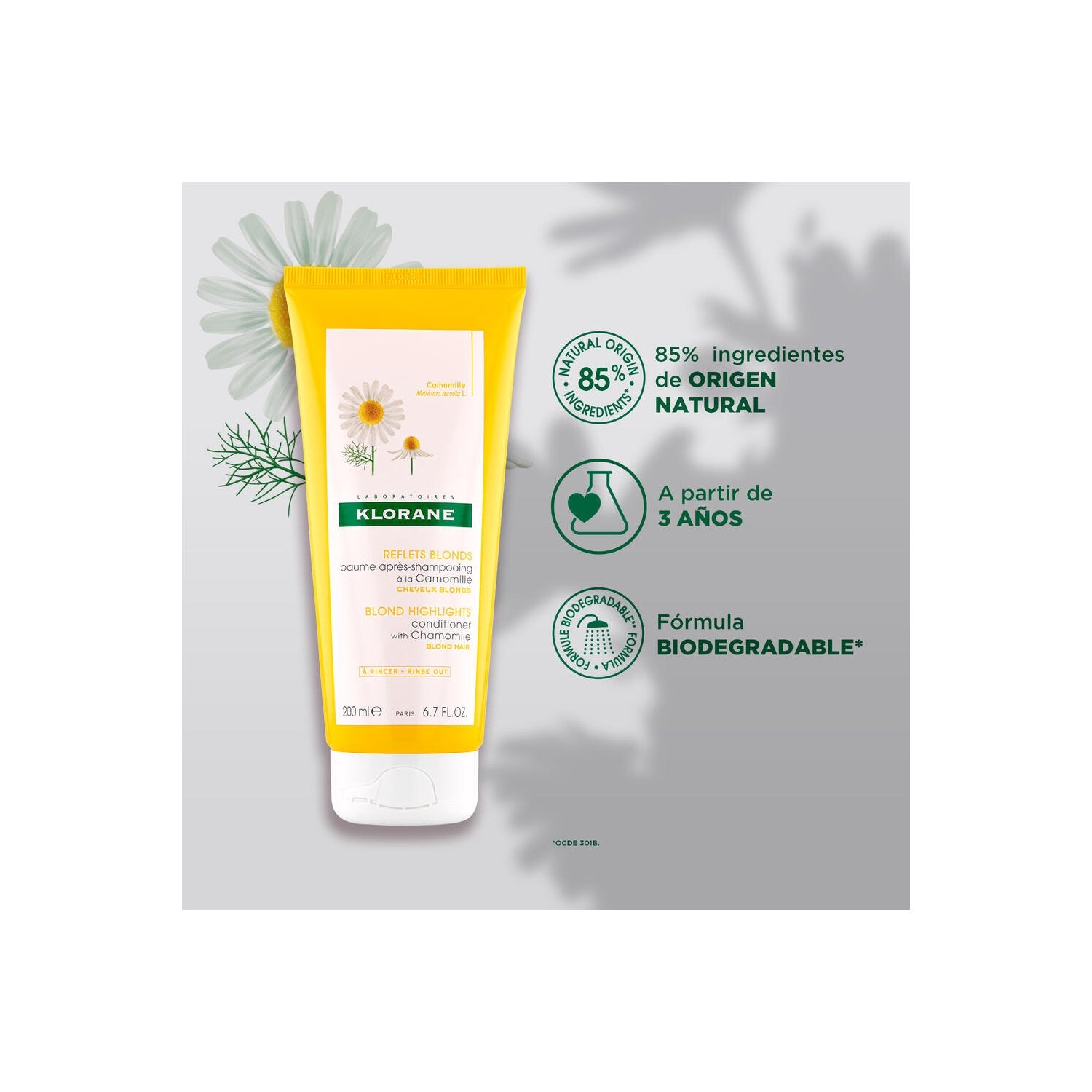 Klorane Acondicionador a la Camomila 200ml