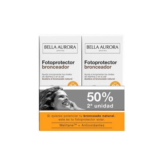 Bella Aurora Fotoprotector Bronceador SPF30 2x50ml