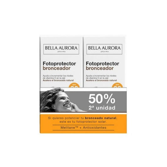 Bella Aurora Fotoprotector Bronceador SPF30 2x50ml