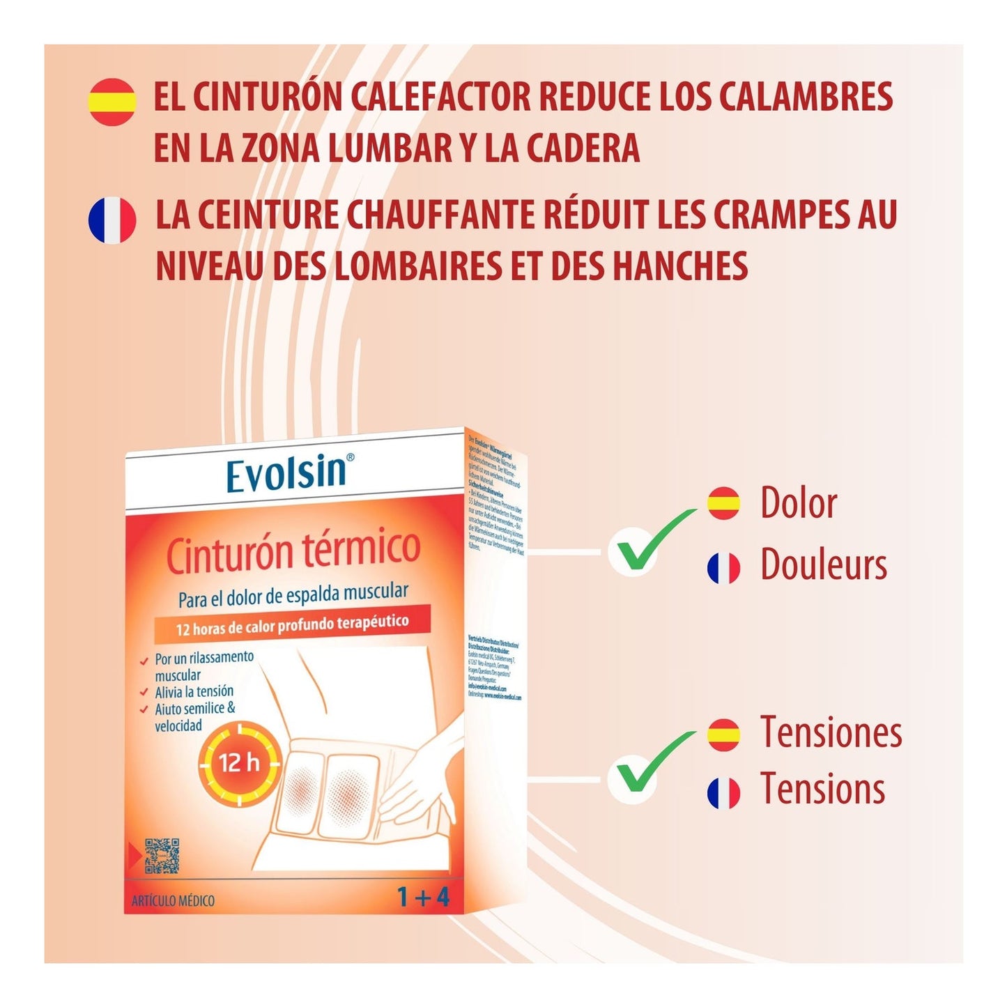 Evolsin Cinturón Térmico 2 aplicaciones