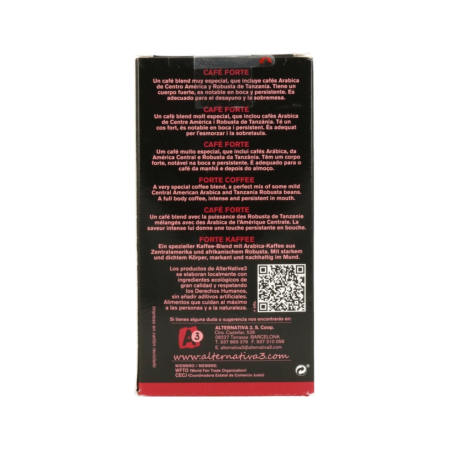 Alternativa3 Capsula Café Forte Bio 55 g