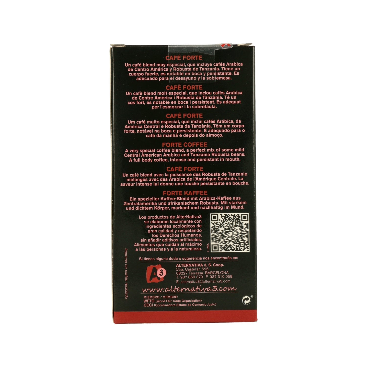 Alternativa3 Capsula Café Forte Bio 55 g