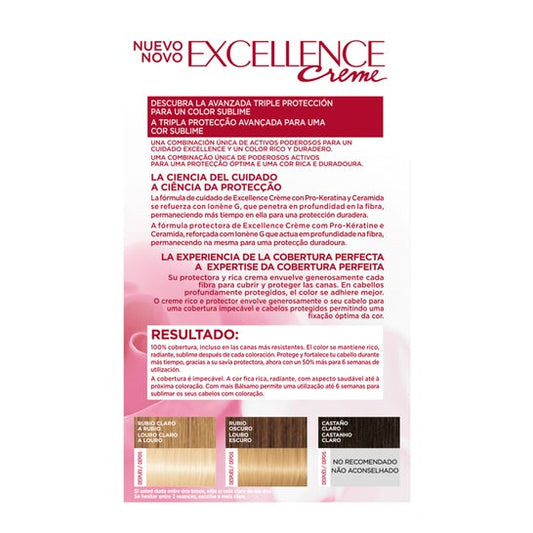 L'Oreal Set Excellence Creme Hair Color Nº10 Very Light Blonde 1 ud