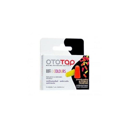 Ototap Soft & Colours tapones oídos poliuretano 6uds