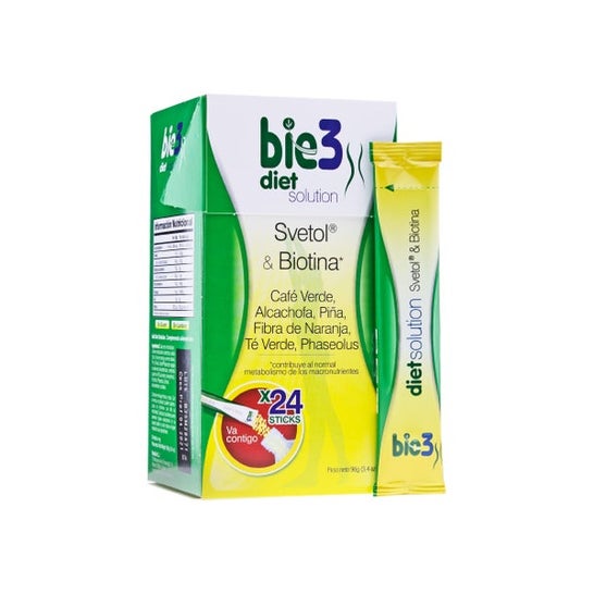 Bie3 Diet Solution Svetol y Biotina 24 sticks