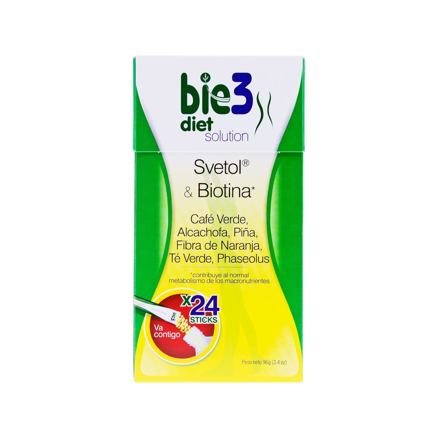 Bie3 Diet Solution Svetol y Biotina 24 sticks