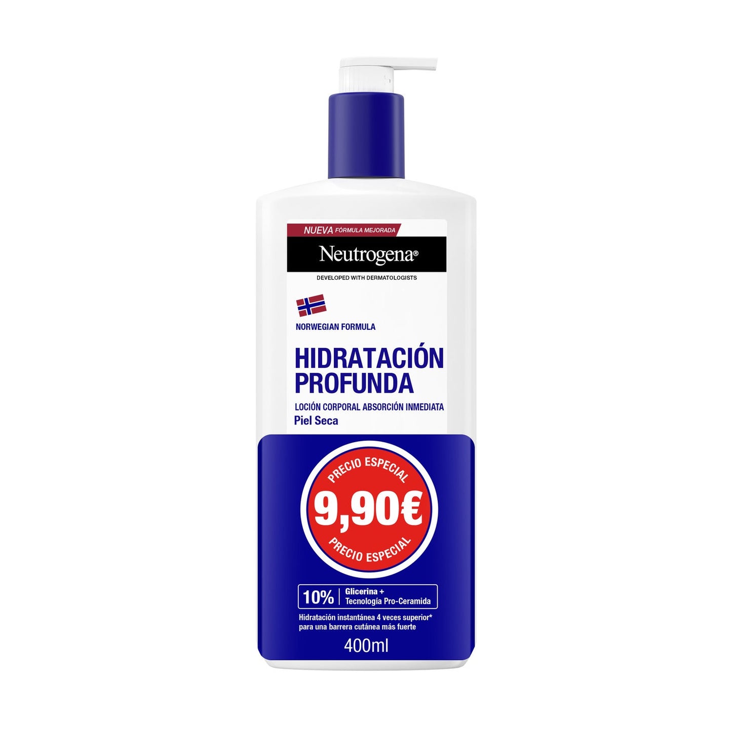 Neutrogena Hidratación Profunda Loción Corporal Absorción Inmediata 400ml