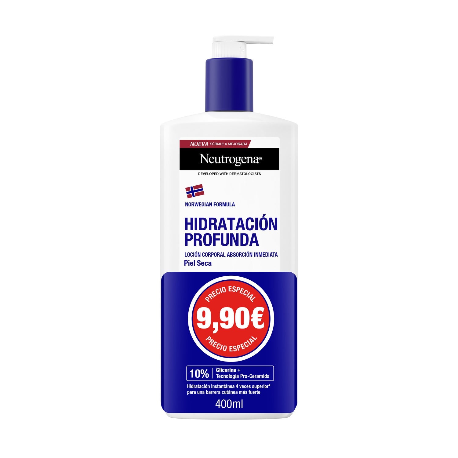 Neutrogena Hidratación Profunda Loción Corporal Absorción Inmediata 400ml