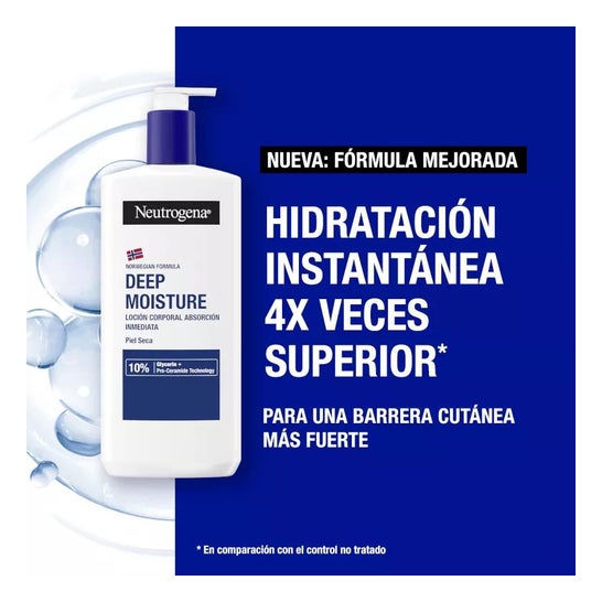 Neutrogena Hidratación Profunda Loción Corporal Absorción Inmediata 400ml