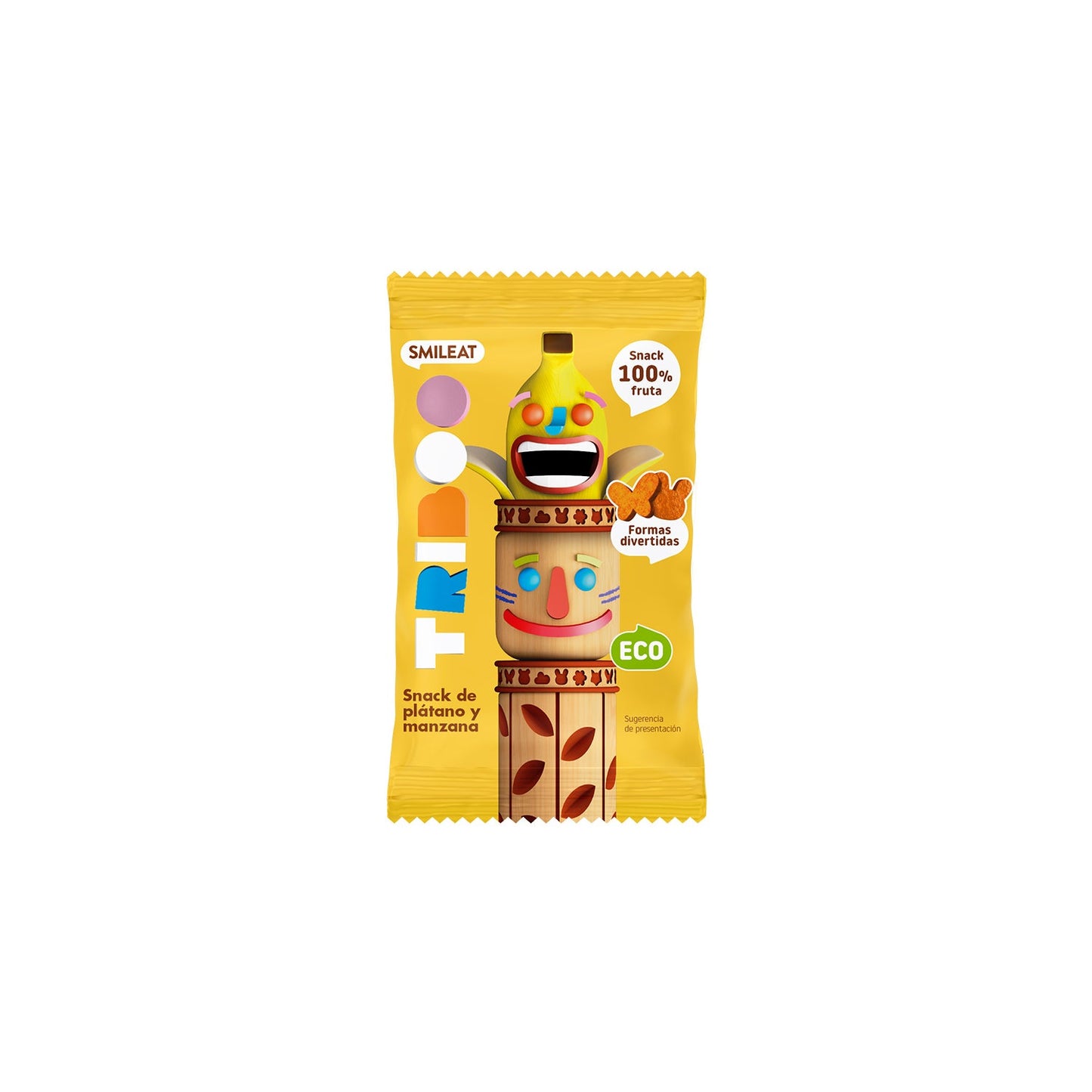 Smileat Triboo Snack Ecológico de Plátano y Manzana 25g