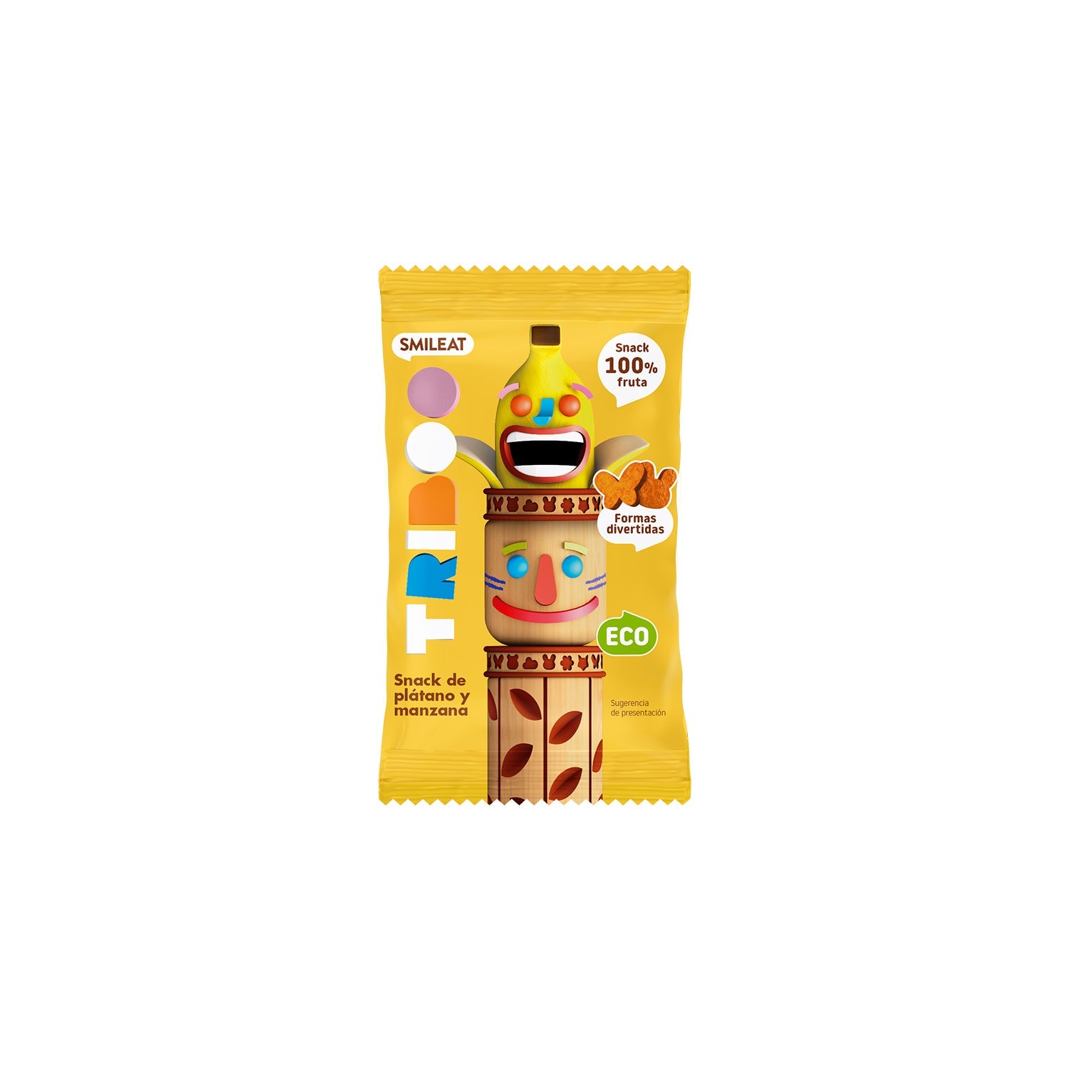 Smileat Triboo Snack Ecológico de Plátano y Manzana 25g