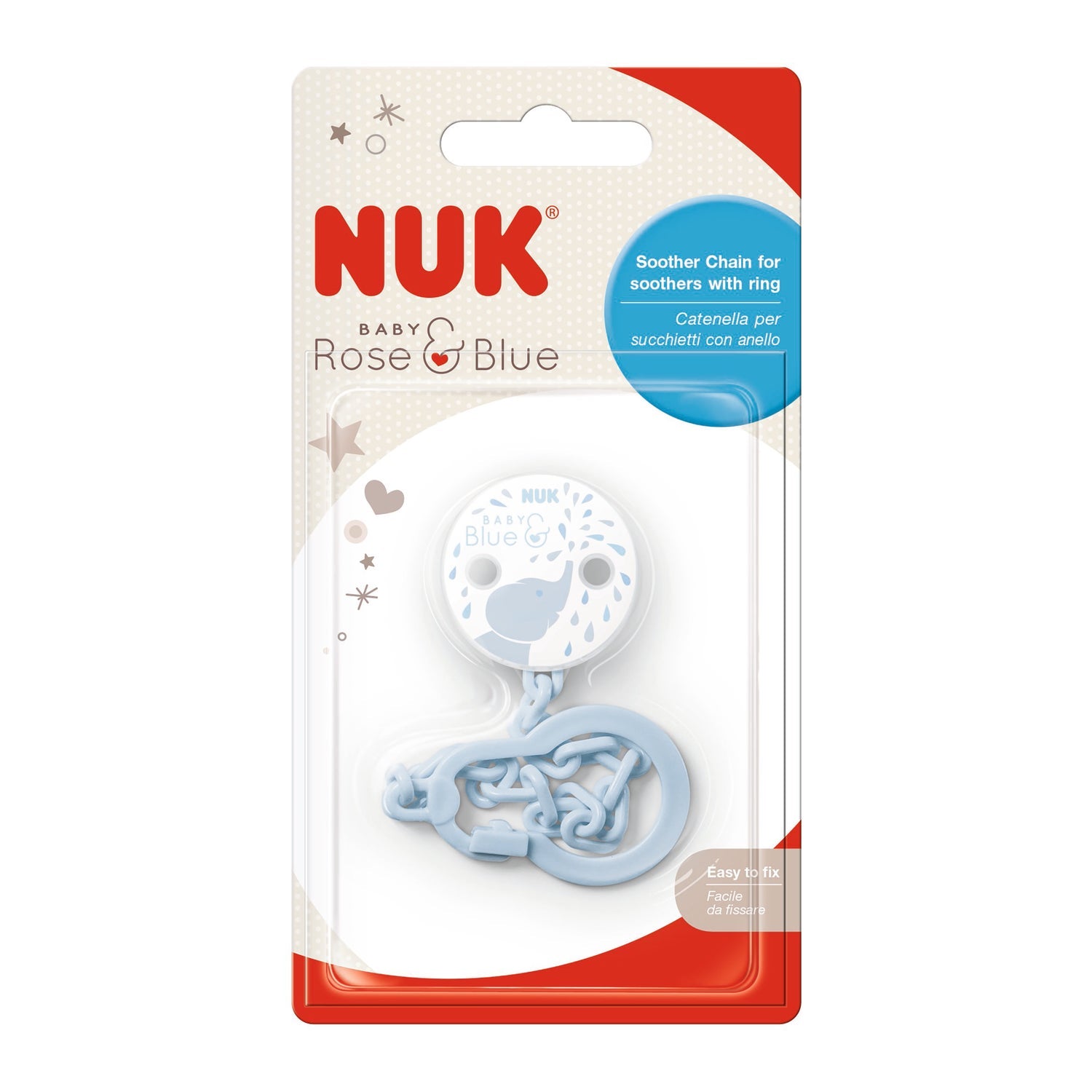 Nuk Cadenita Sujeta Chupetes Tritan R&B