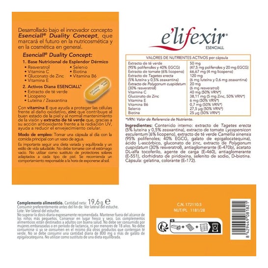 E'lifexir® Esencial piel canela 40cáps