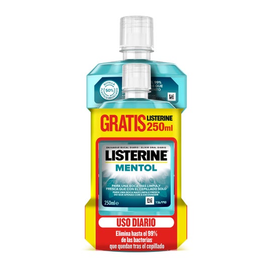 Listerine Enjuague Bucal Mentol 500+250ml