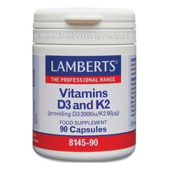 Lamberts Vitamina D3 2000Ui+K2 90mcg 90caps