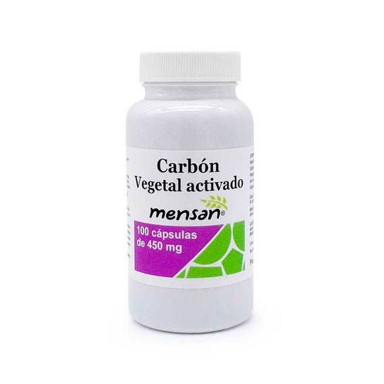 Mensan Carbón Vegetal Activado 450 mg 100 caps