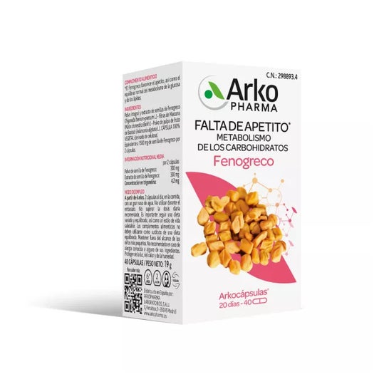 Arkopharma Arkocápsulas Fenogreco 40caps