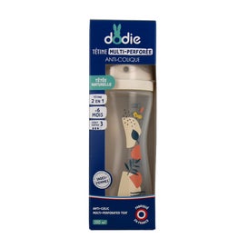 Dodie Biberón Tetina Multiperforada Flujo 3 +6M Rosa 330ml