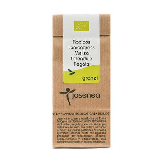 Josenea Rooibos Lemongrass Melisa Caléndula Regaliz BIO a Granel 50g