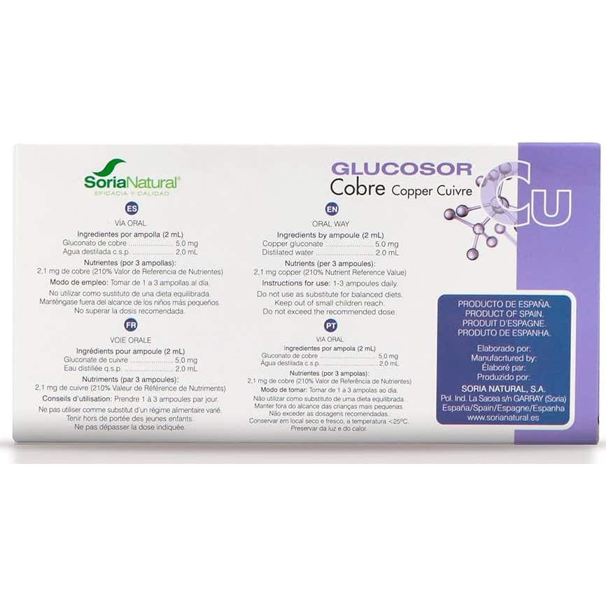 Soria Natural Glucosor Cobre28 ampollas