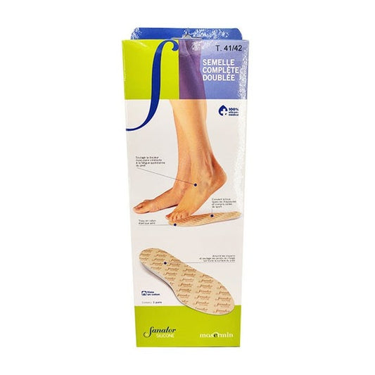 Sanator Plantilla Silicone Blanco Talla 35/36 2uds