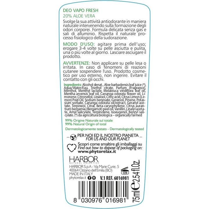 Harbor Desodorante en Spray Fresh 75ml