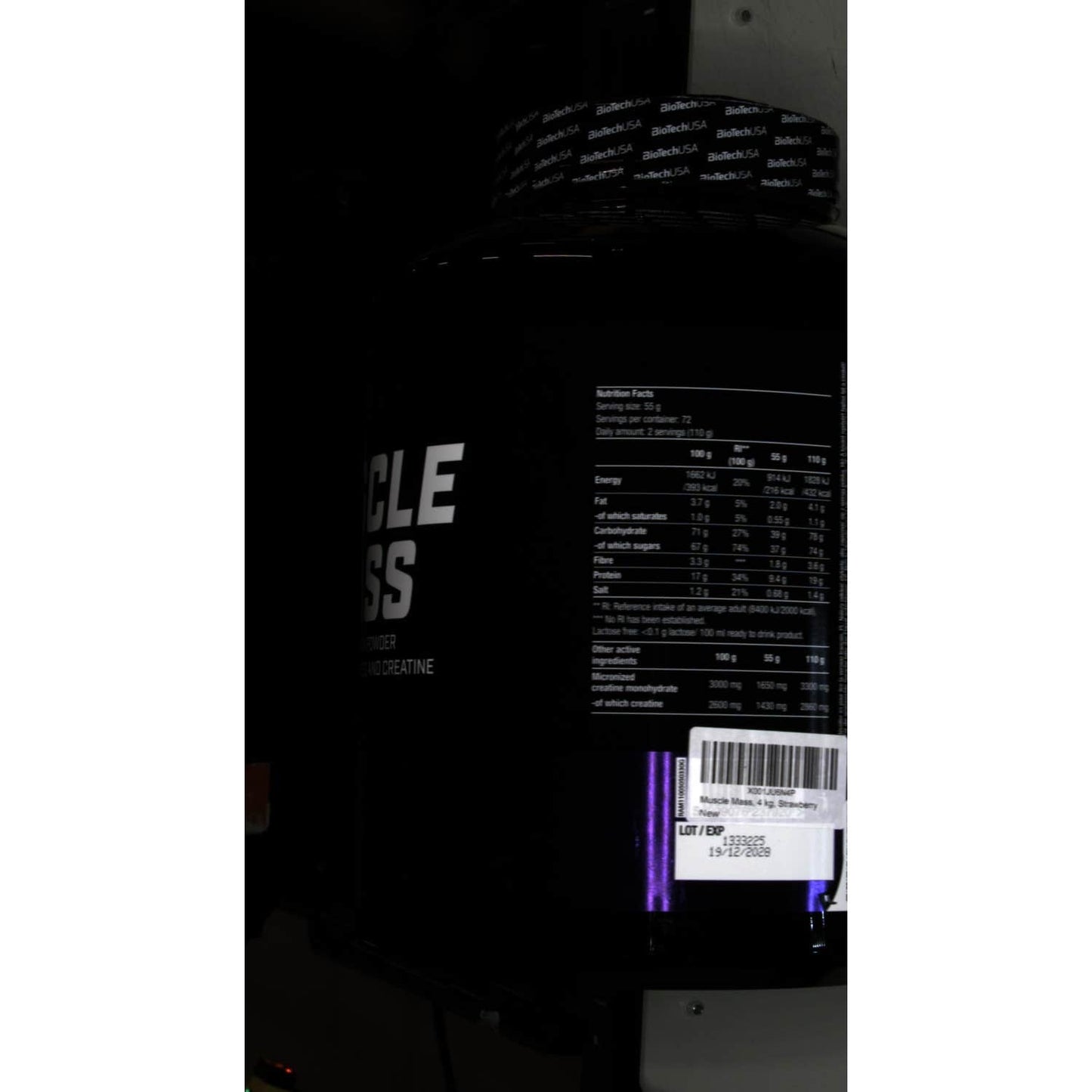 BioTech USA Muscle Mass Fresa 4000g