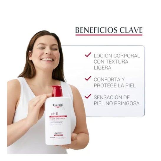 Eucerin Loción Ultraligera Hidratante Corporal pH5 1000ml