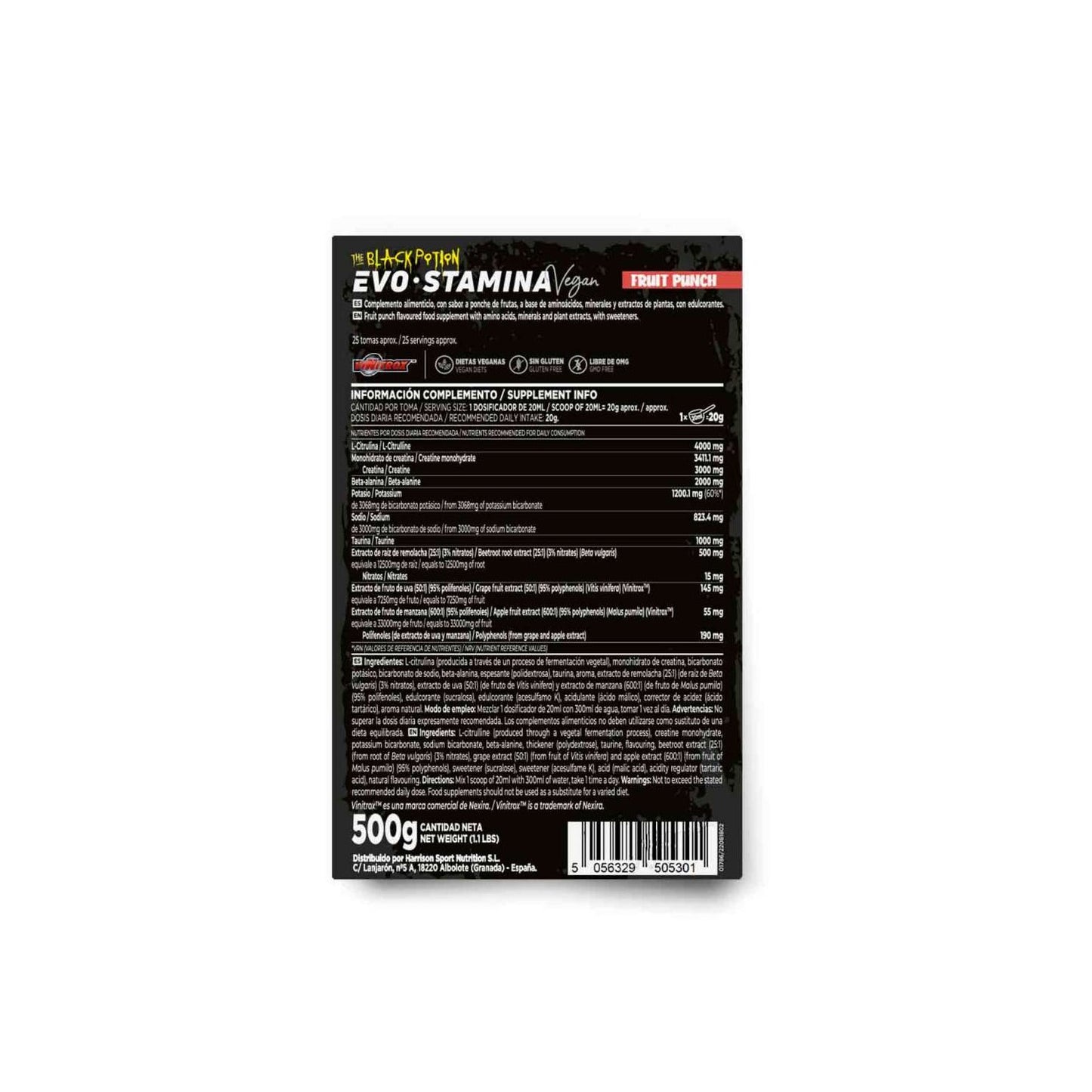 HSN Evostamina Ponche de Frutas 500g