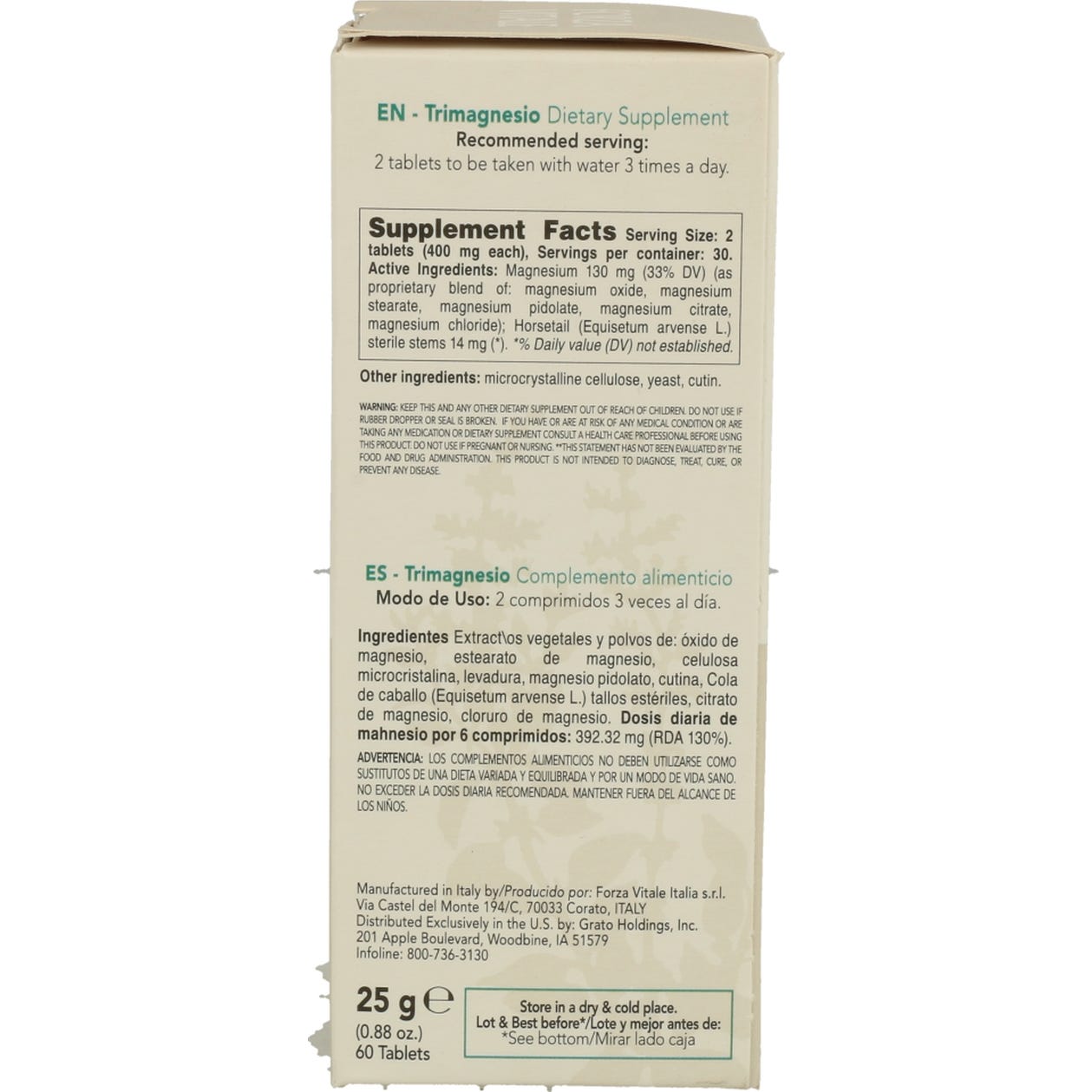 Trimagnesio Ecosol 60Cpr