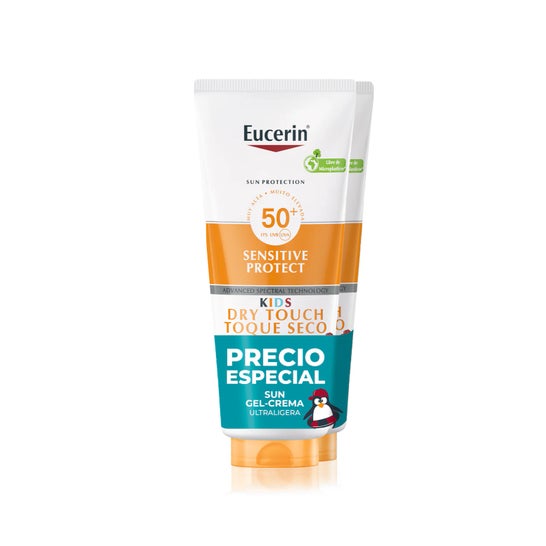 Eucerin Sun Sensitive Protect Kids gel Crema Spf50+ 2 X200 ml