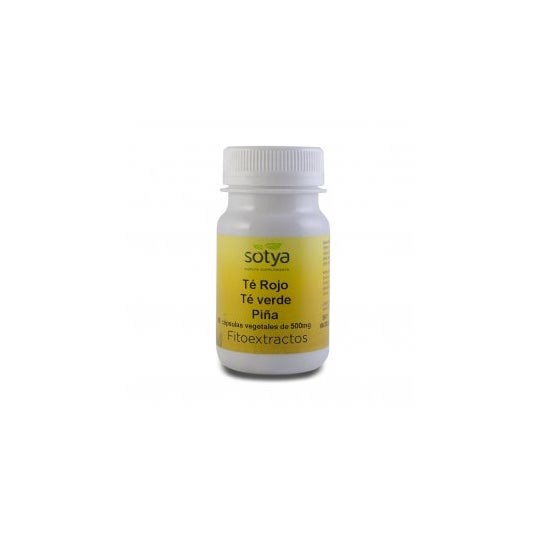 Sotya té rojo + té verde + piña 500mg 60cáps
