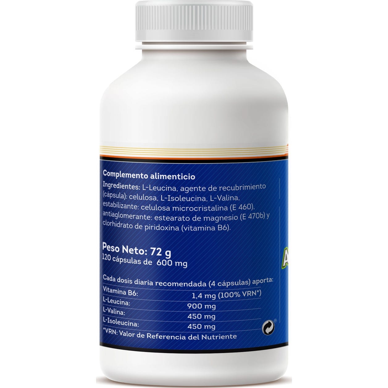 Sotya BCAA'S Aminoácidos Ramificados 120 Cáps De 600mg
