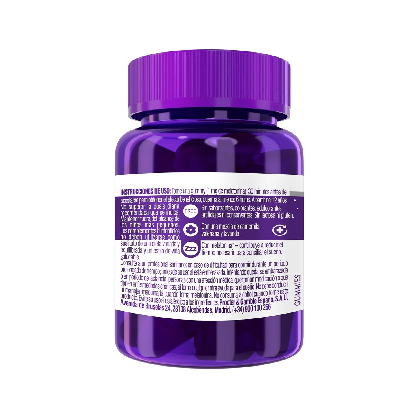 ZzzQuil Natura Melatonina Frutos Rojos 30 gominolas