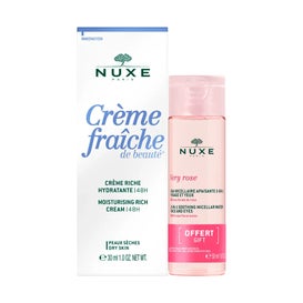 Nuxe Crème Fraîche de Beauté Crema Rica 30ml + Very Rose Agua Micelar 3 en 1 50ml