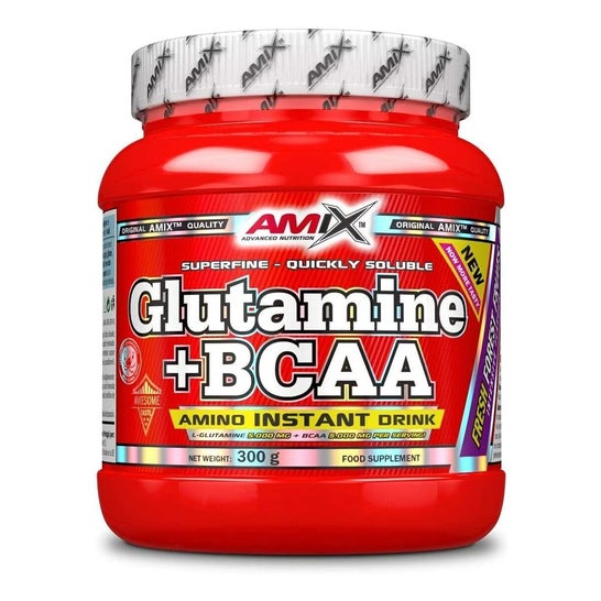Amix glutamine+Bcaa Frutas Del Bosque 300 g