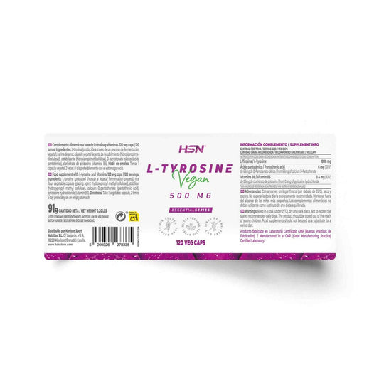 HSN L-Tirosina 500mg 120vcaps