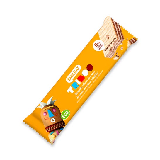 Smileat Triboo Barquillo Ecológico Relleno de Crema de Cacao 40g