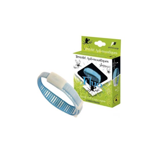 Pharmavoyage Bracelet Anti-Moustique Répulsif 100% Naturel Et Biodégradable Au Géraniol 1ud