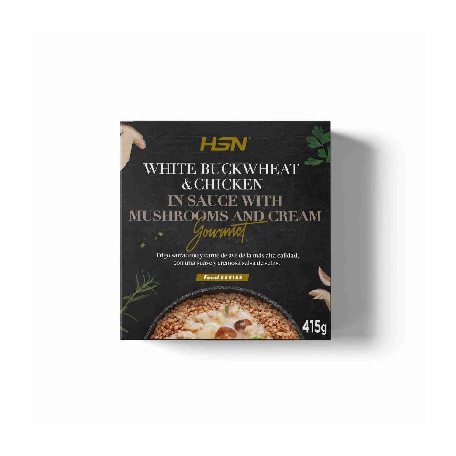 HSN Plato Preparado Estilo Gourmet Trigo Sarraceno, Pollo y Setas en Salsa de Nata 415 g