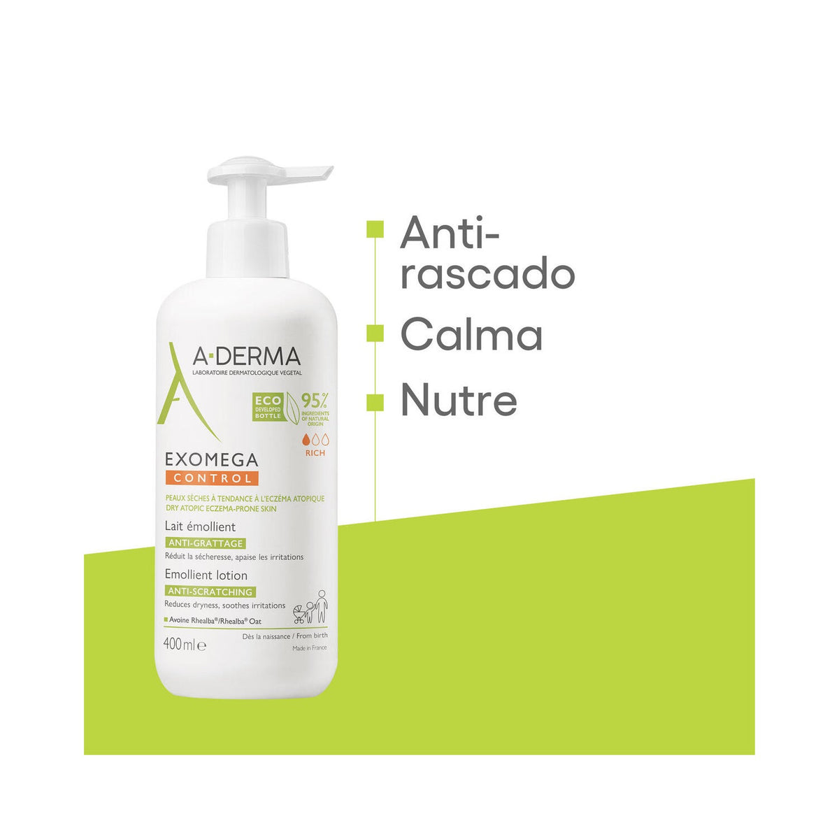 A-Derma Exomega Control Leche Emoliente 400ml