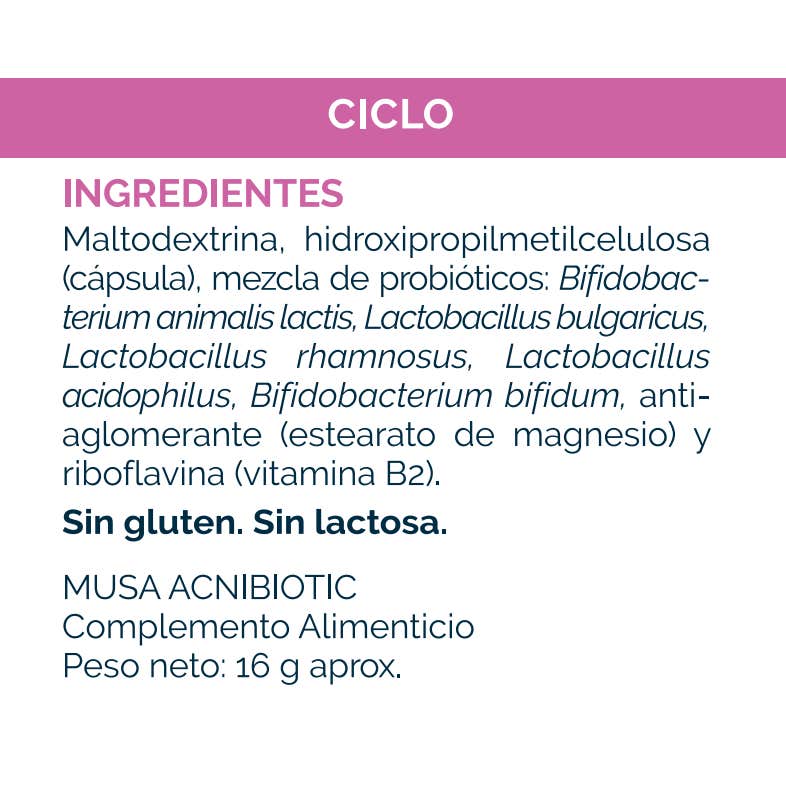 Musa Acnibiotic 30 Comprimidos