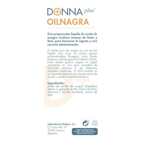 DonnaPlus+ Aceite de Onagra 150ml