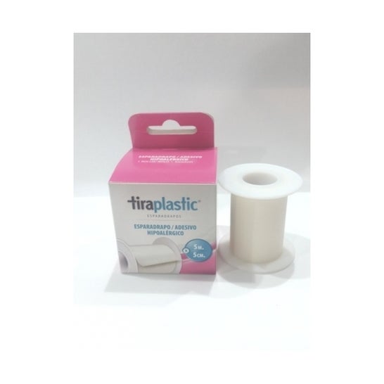 Tiraplastic Esparadrapo Hipoalergénico 5 cm x 5m 1 ud