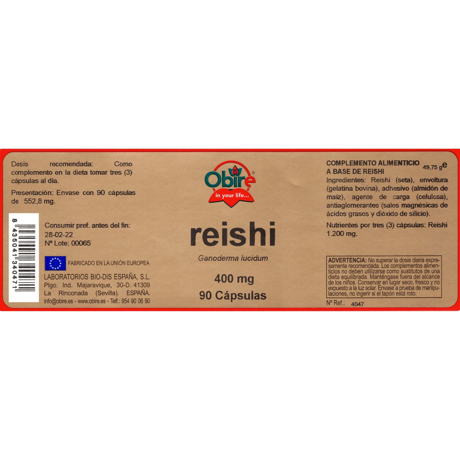 Obire Reishi 90cáps