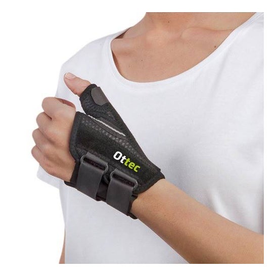 Ottec Muñequera Pulgar Emo MQ505 Derecha Negra S 1ud
