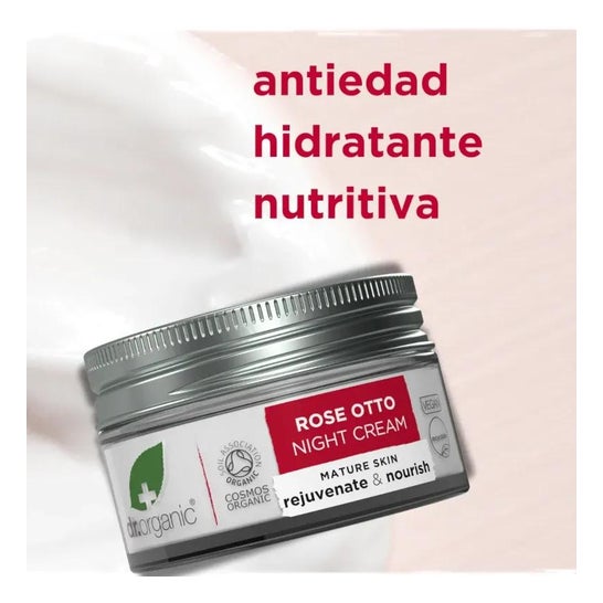 Dr. Organic Rose Otto Crema de Noche 50 ml