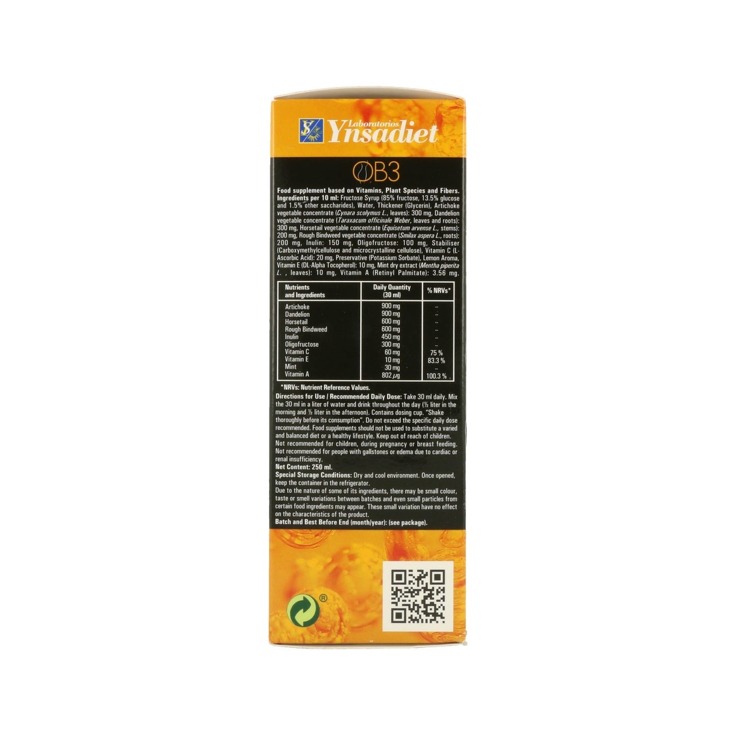 OB3 Drenante Jarabe 250 ml