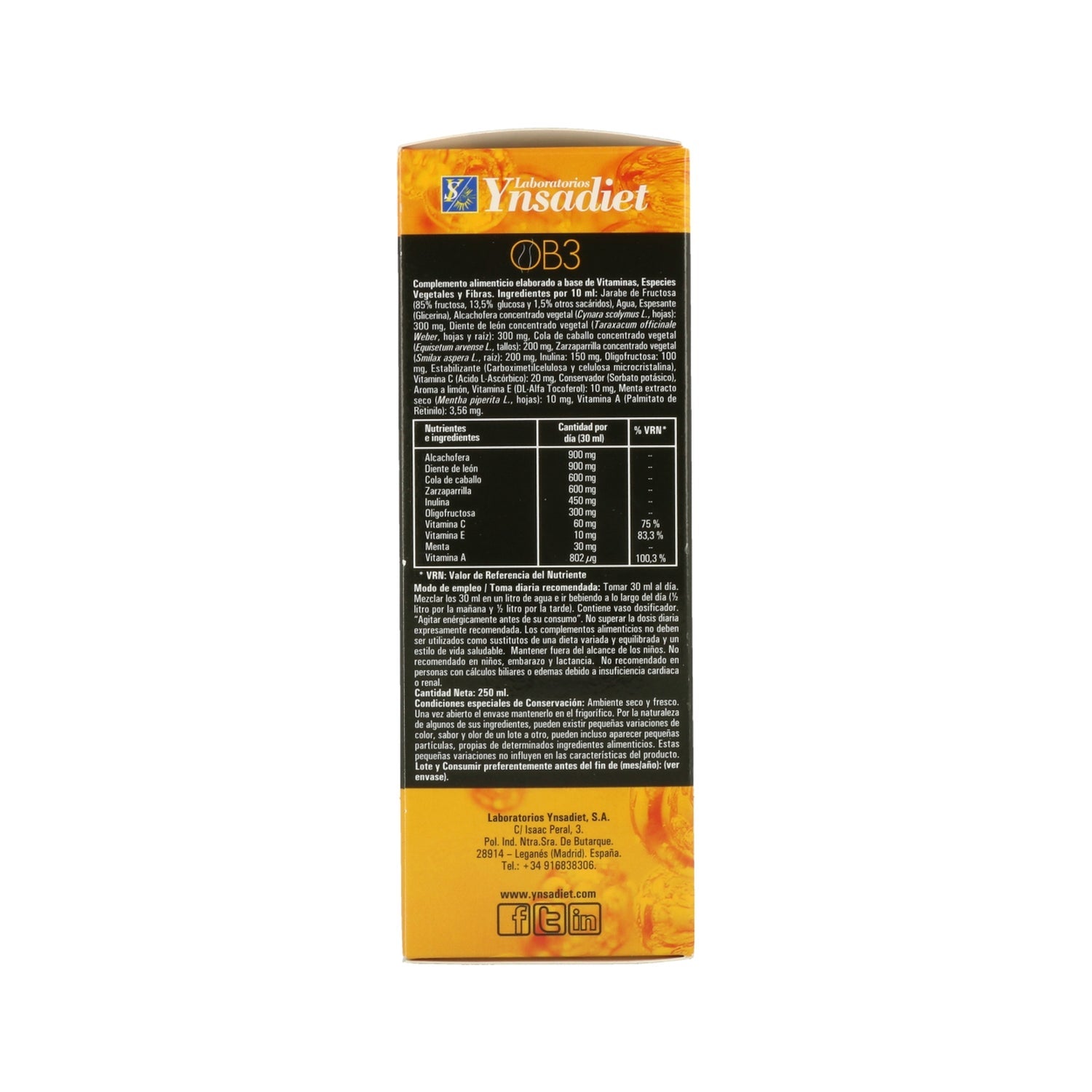 OB3 Drenante Jarabe 250 ml