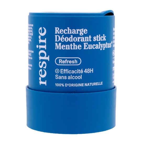 Respire Recarga Desodorante Stick Menta Eucalipto 48h 50 g